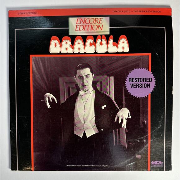 Dracula: The Restored Version: Encore Edition Bella Lugosi Bram Stoker - Picture 1 of 5